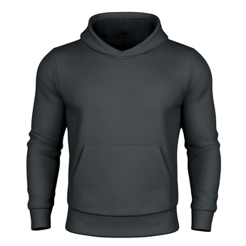 Black hoodie on a white background