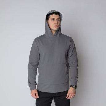 DurableHoodieGhostGrey front hood