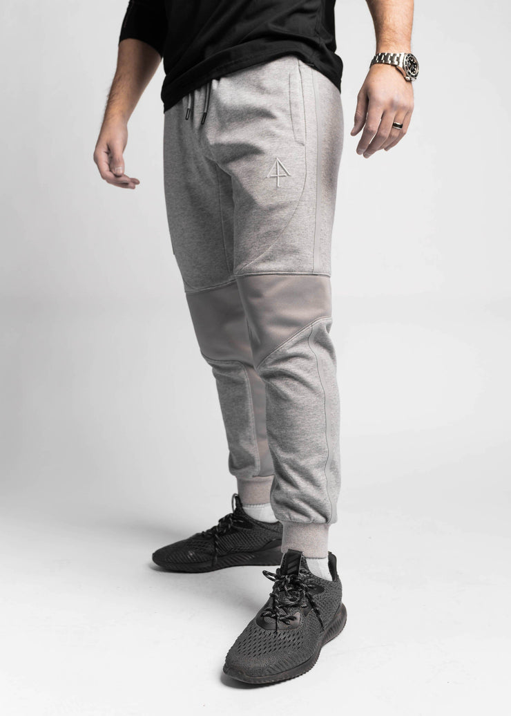 Grey joggers front