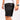 Black Carrier shorts 8" left side