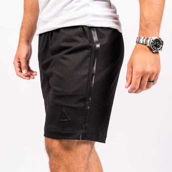 Black Carrier shorts 8" left side