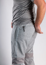 Grey joggers back pocket left