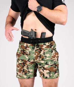 Woodland training shorts front