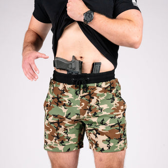 Woodland training shorts front