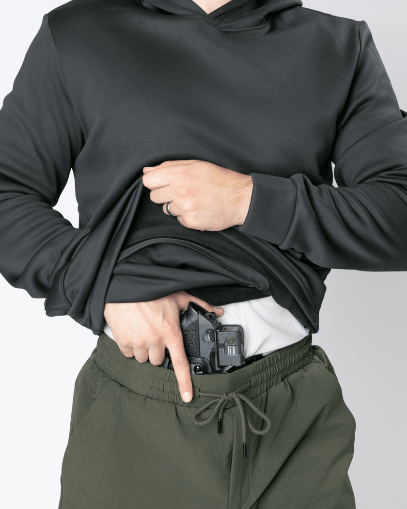 Heavyweight Concealment Hoodie - Black 