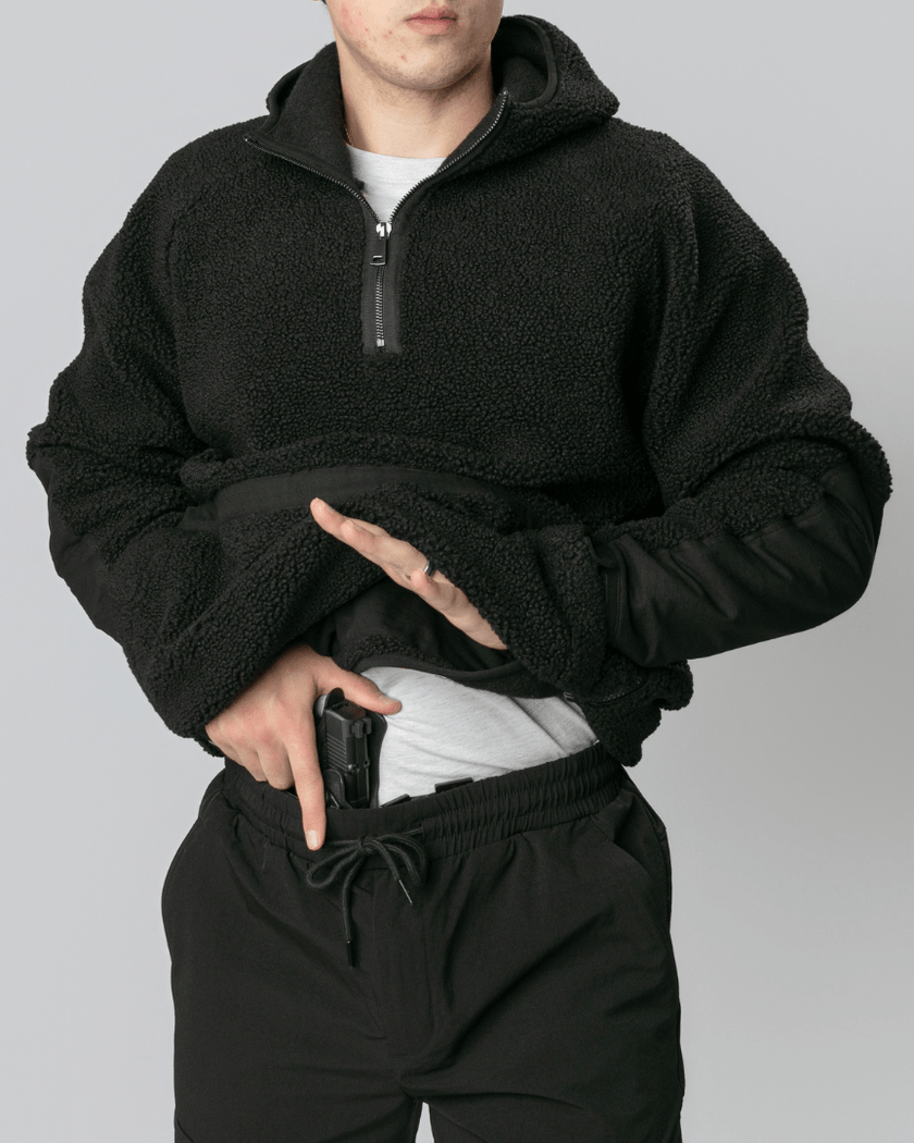 concealed carry fleece black