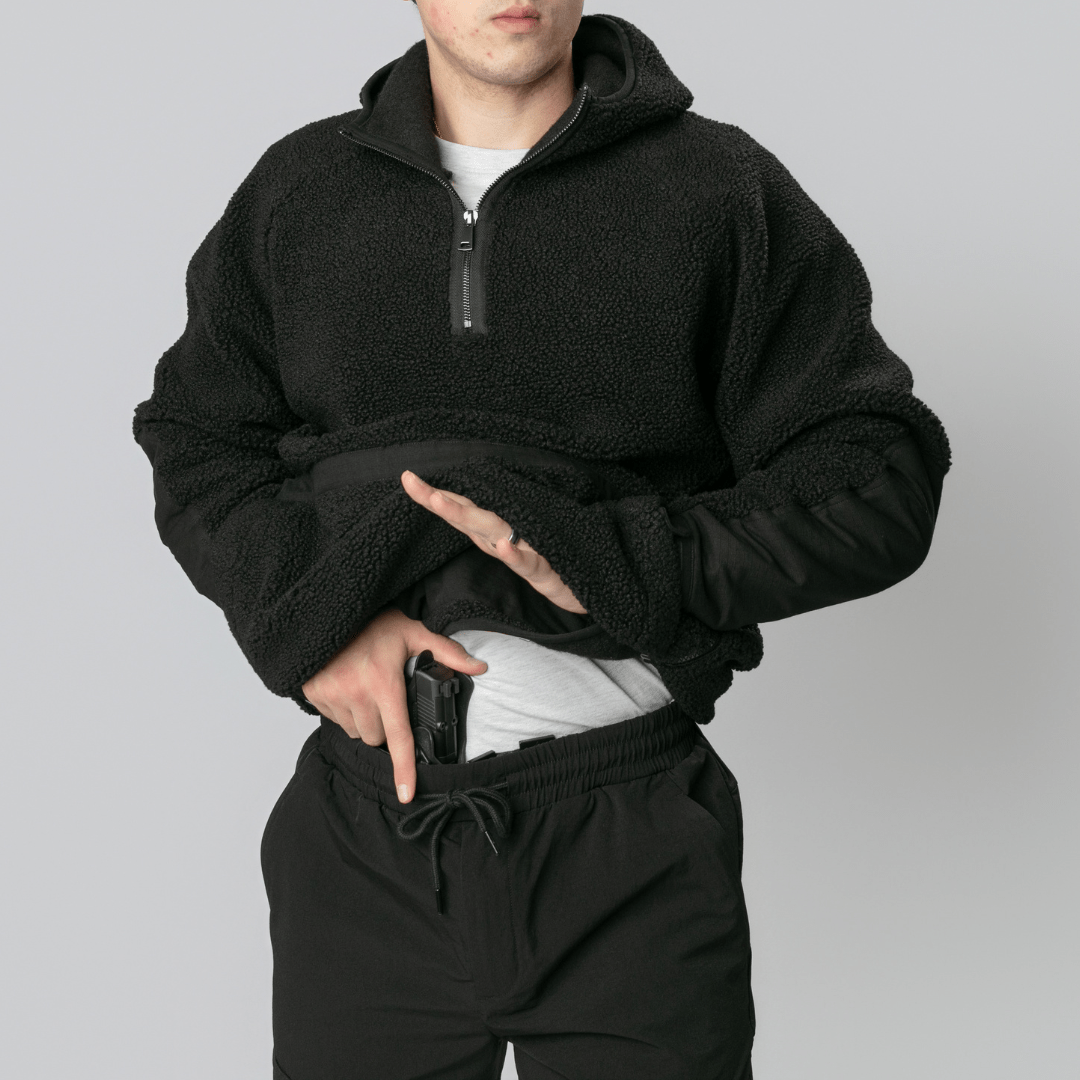 concealed carry fleece black