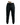 Black jogger pants with a subtle logo and holstered gun at the waist on a white background
