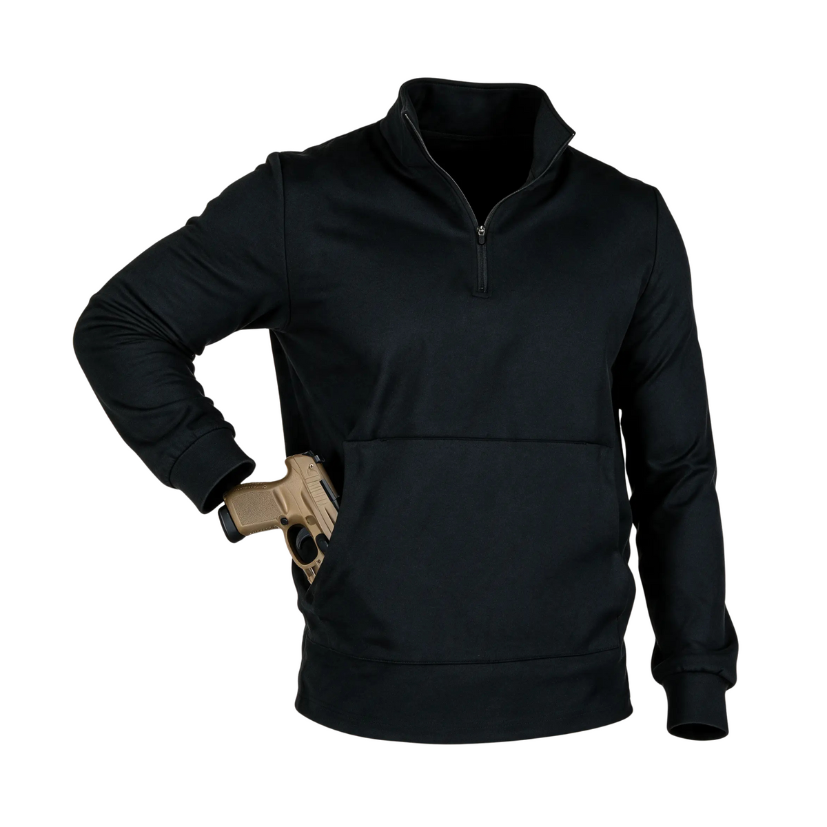 Durable Quarter Zip - Black render