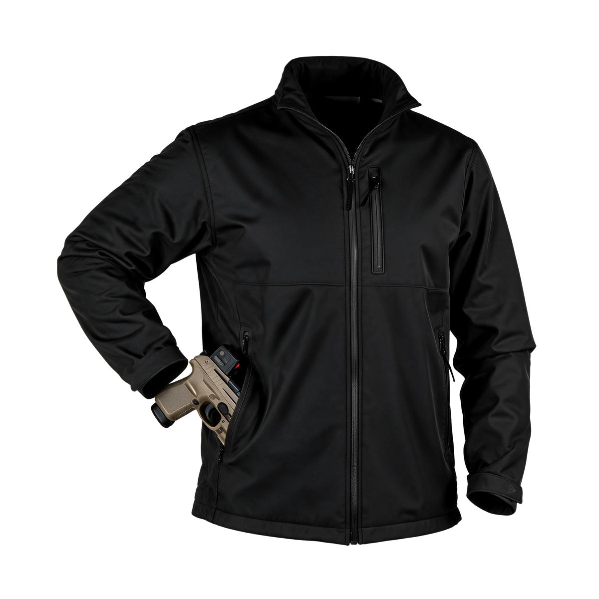 Concealed Carry Jacket black render