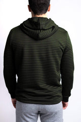 Green hoodie back