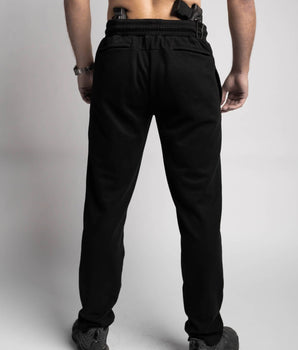 Black sweatpants back concealed carry