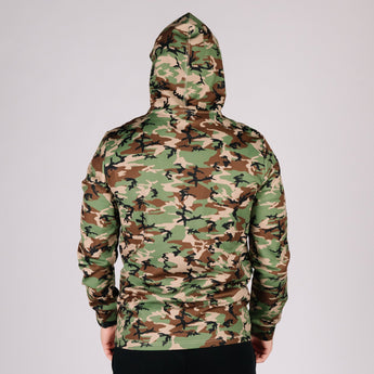 Durable hoodie camo rear