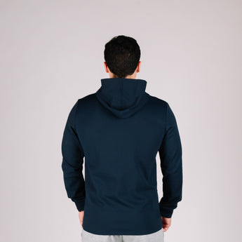 Durable hoodie blue rear