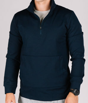 Durable Quarter Zip Navy front