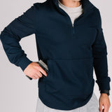 Durable Quarter Zip Navy drawing