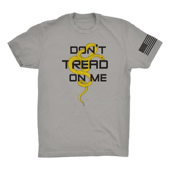 Grey EDC ConcealTee "Don't thread on me" front