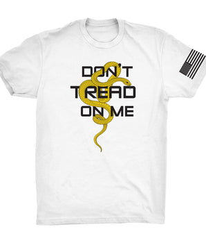 White EDC ConcealTee "Don't thread on me" front