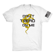 White EDC ConcealTee "Don't thread on me" front
