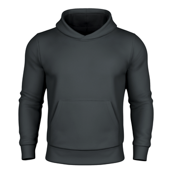 Black hoodie on a white background