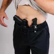 Black Carrier shorts 8" front belt