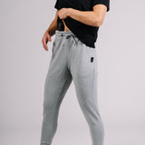 Grey Rose Carrier Joggers left side