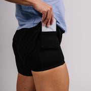 Black Rose Carrier Shorts right side pocket
