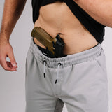 Grey shorts 8" front with gun