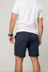 Blue Carrier shorts 8" back