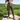 Lifestyle shot of green joggers
