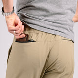 Khaki Joggers pocket