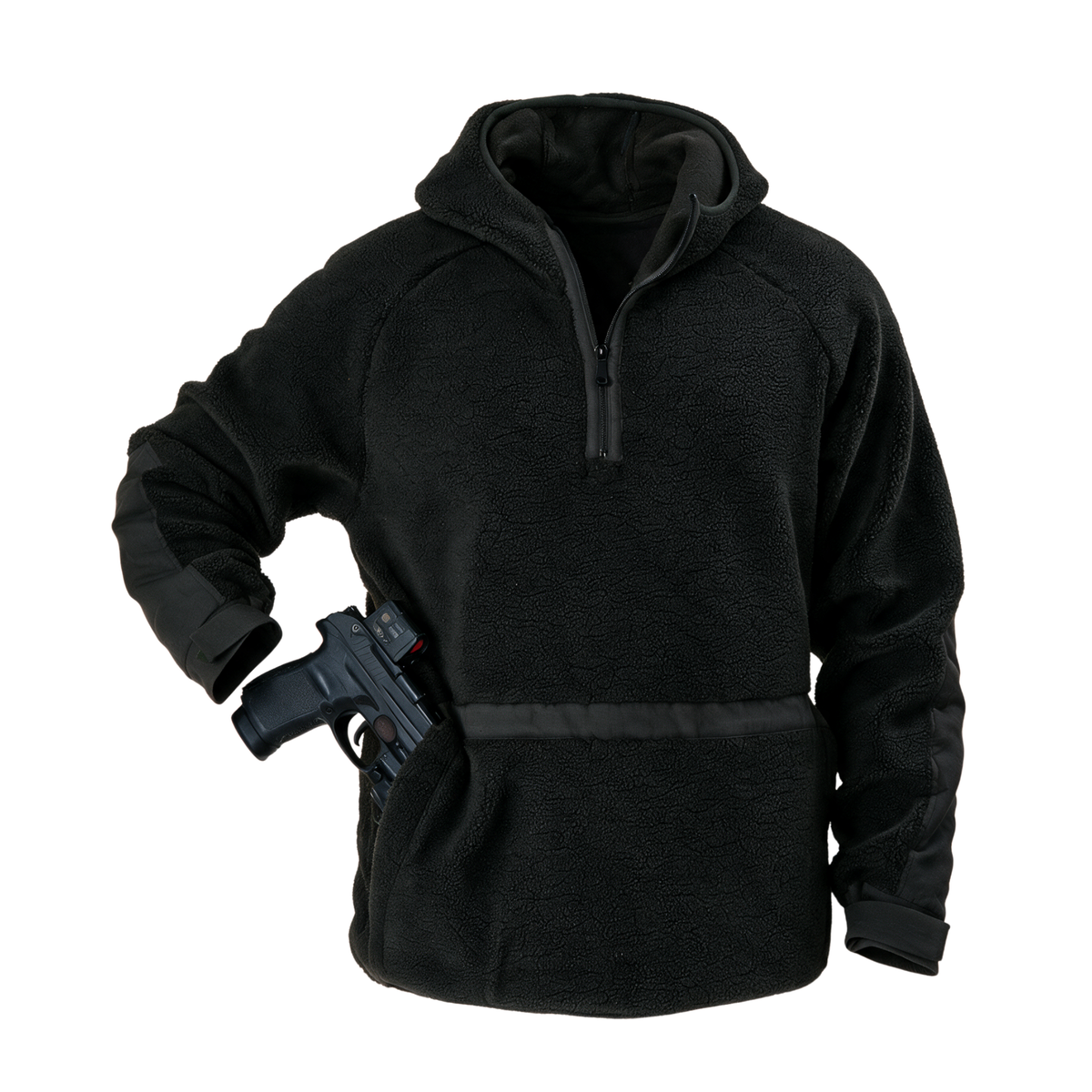 Render of concealed carry fleece black