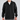 Zip Concealment Hoodie - Black - zipped 