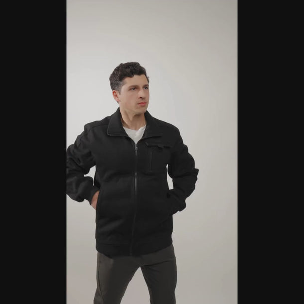 Utility Bomber Jacket - Video #color_grizzly