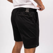 Black Carrier shorts 8" back right side