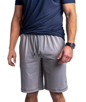 Grey Carrier shorts 11" front