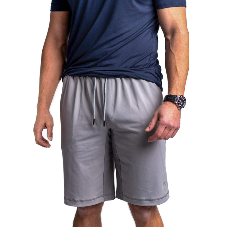 Grey Carrier shorts 11" front