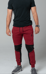 Red joggers front